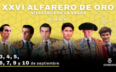 OneToro retransmitirá, por tercer año consecutivo, la Feria de Novilladas del Alfarero de Oro de Villaseca de la Sagra